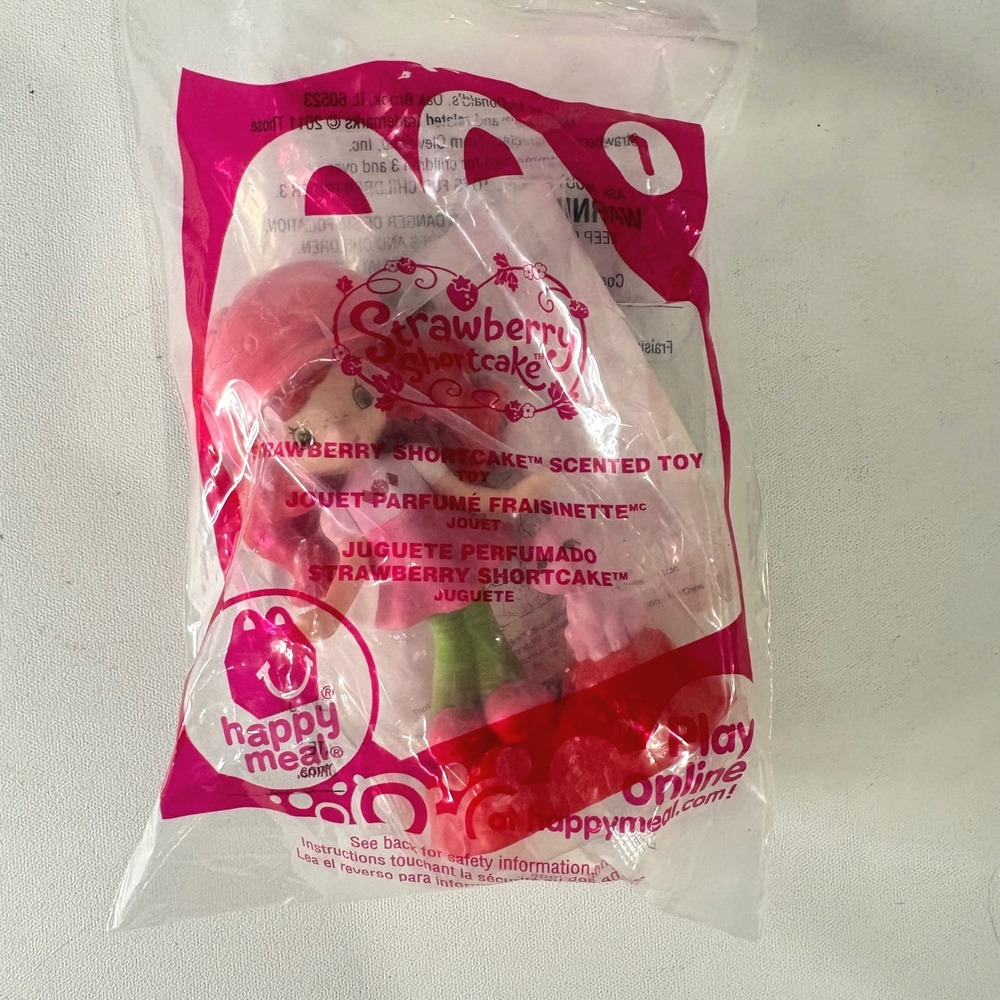 McDonalds Happy Meal Strawberry Shortcake Scented Toy Figure 2011 Sealed Toy 1